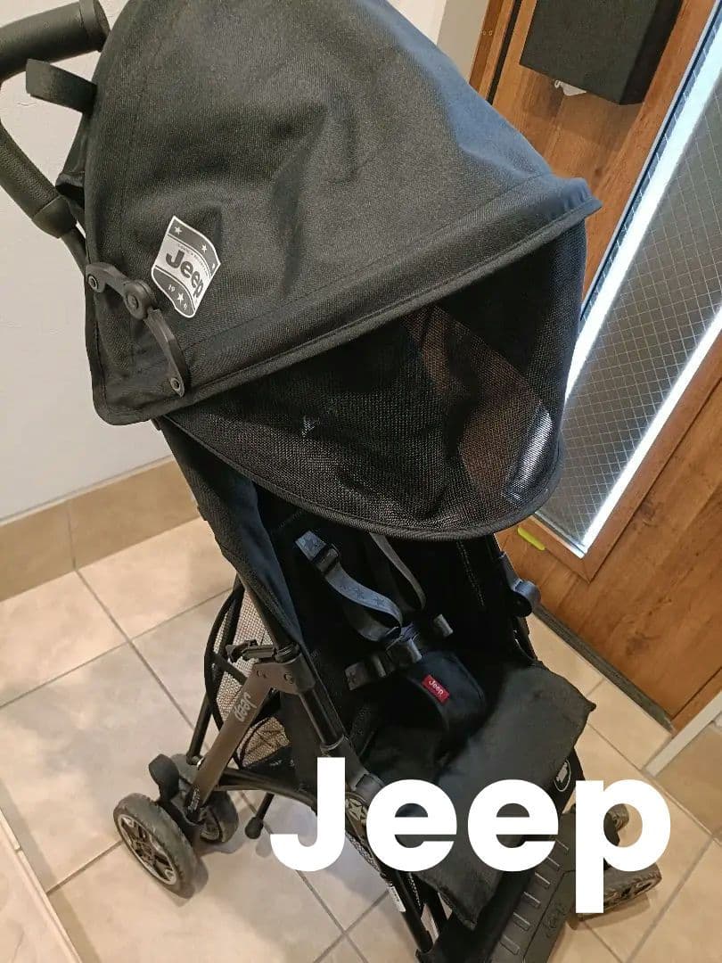 【直接受渡し可能@大田区池上】Jeep 折りたたみ式ベビーカー ブラック