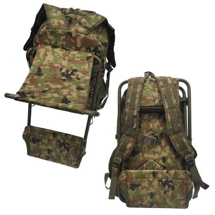 陸上自衛隊　迷彩　スツール　デイパック　リュック　№H1704　☆