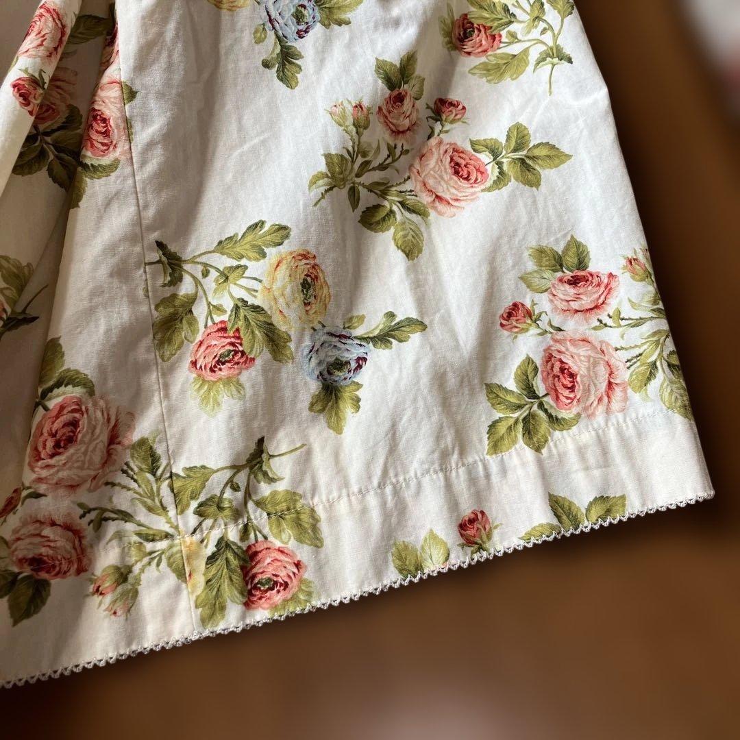 カネコイサオ　ワンダフルワールド　ロングスカート　アイボリー系　花柄