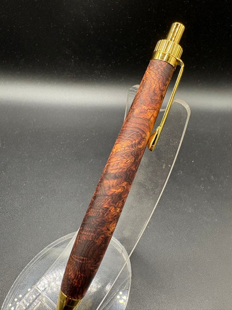 アポロ　533超極上　ホンジュラスローズウッド　瘤杢　木軸シャーペン