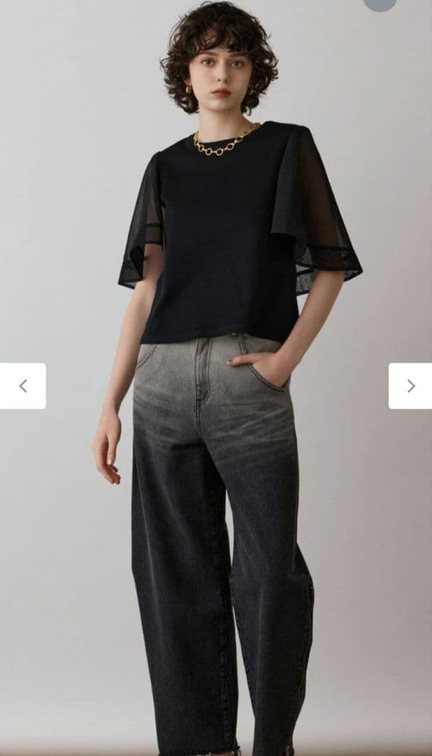 グレースコンチネンタル　シアーケープカットトップ