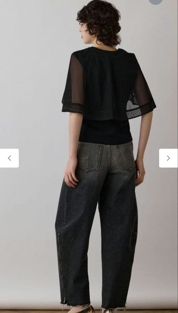 グレースコンチネンタル　シアーケープカットトップ