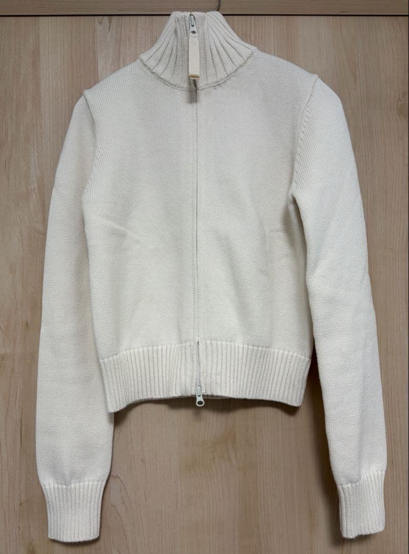 todayful コンパクトジップニット　アイボリー