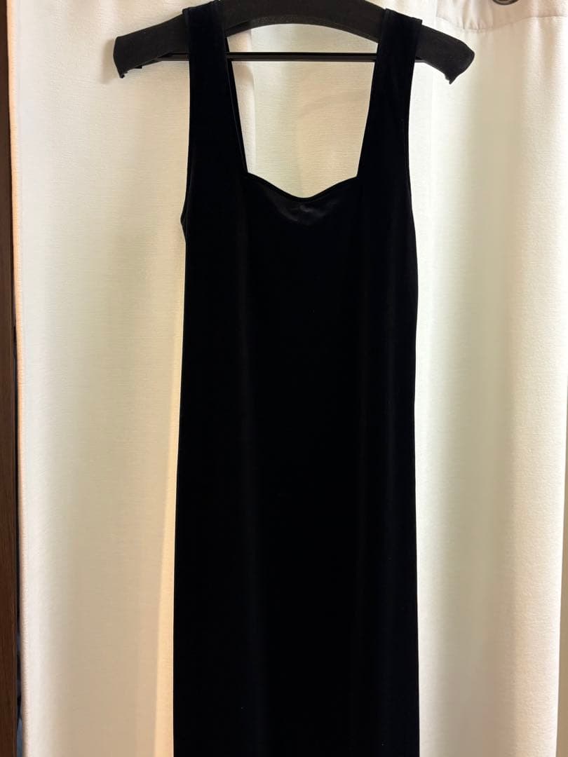 Ameri ブラックベロアロングドレス Sサイズ 新品