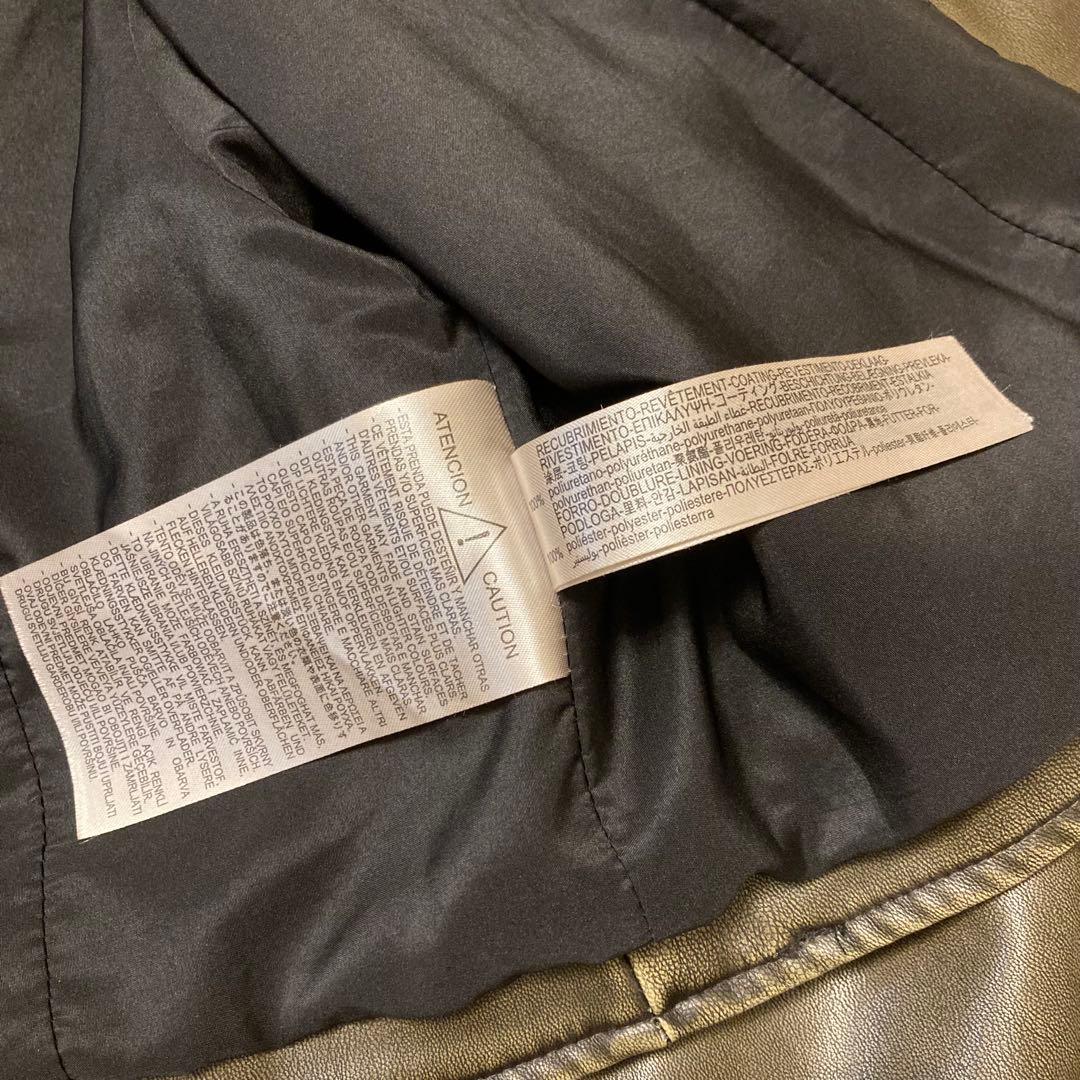 【完売品・美品】ZARA クロップドレザージャケット ライダース