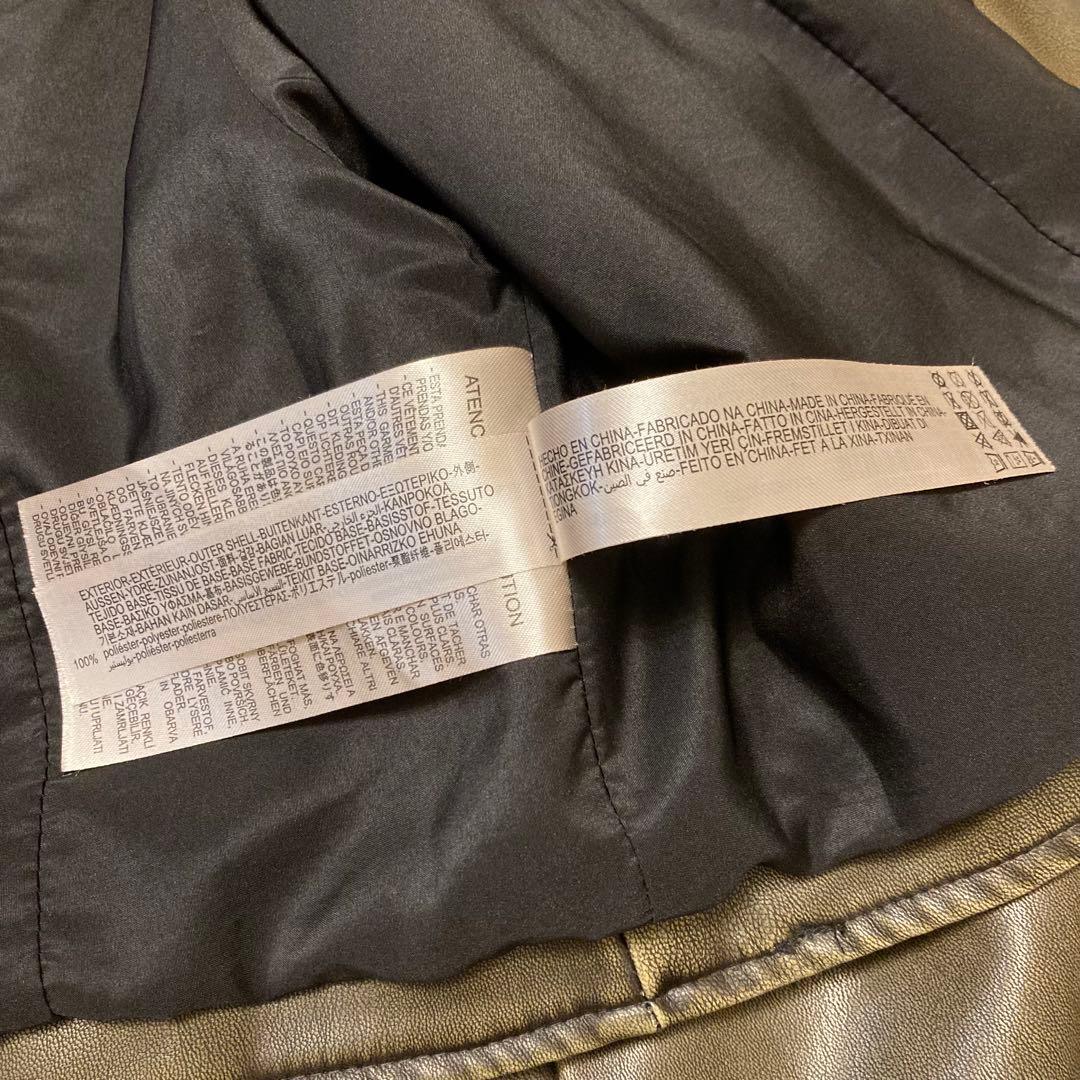 【完売品・美品】ZARA クロップドレザージャケット ライダース