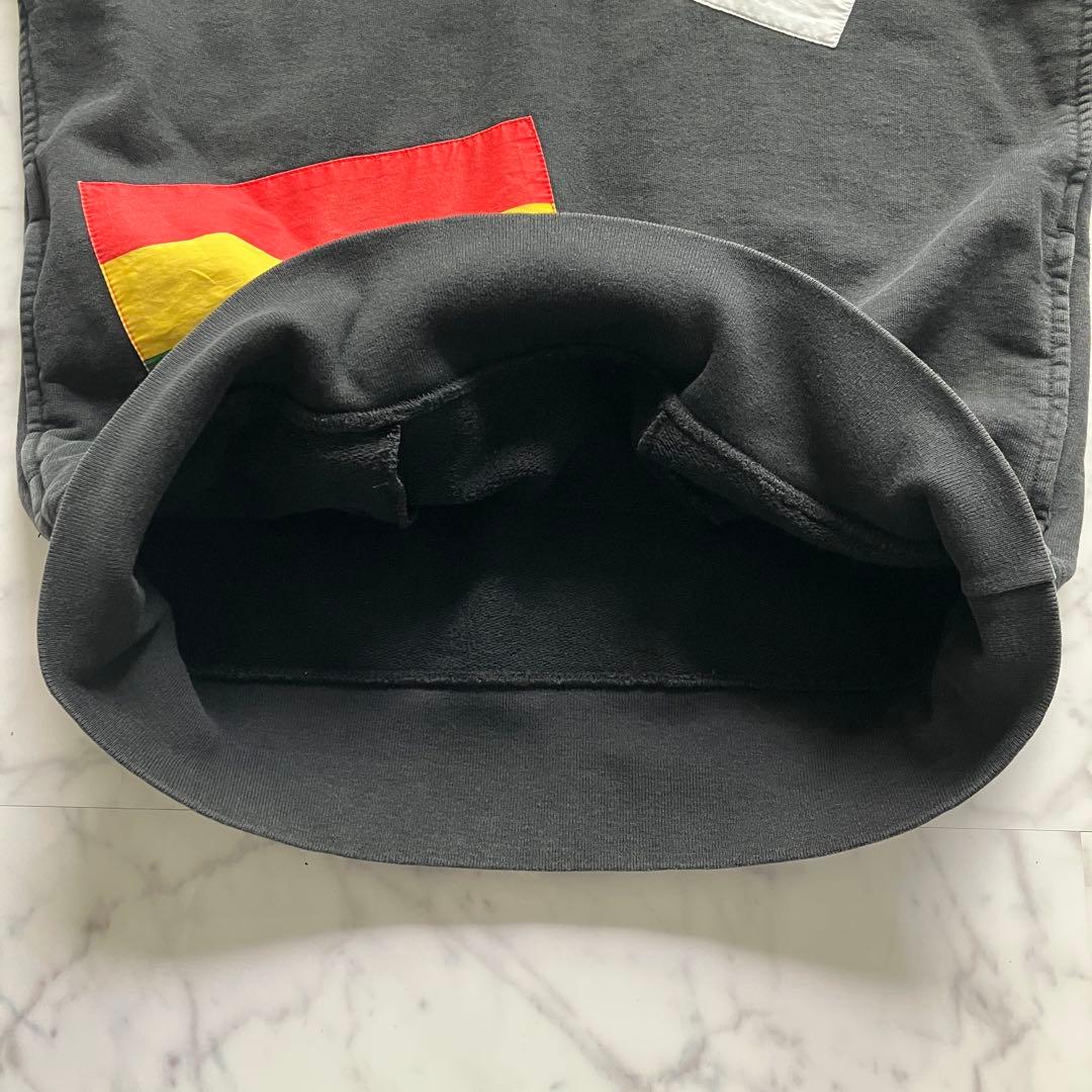 【美品】Supreme パーカー 国旗プリント ブラック 黒 Mサイズ カナダ製