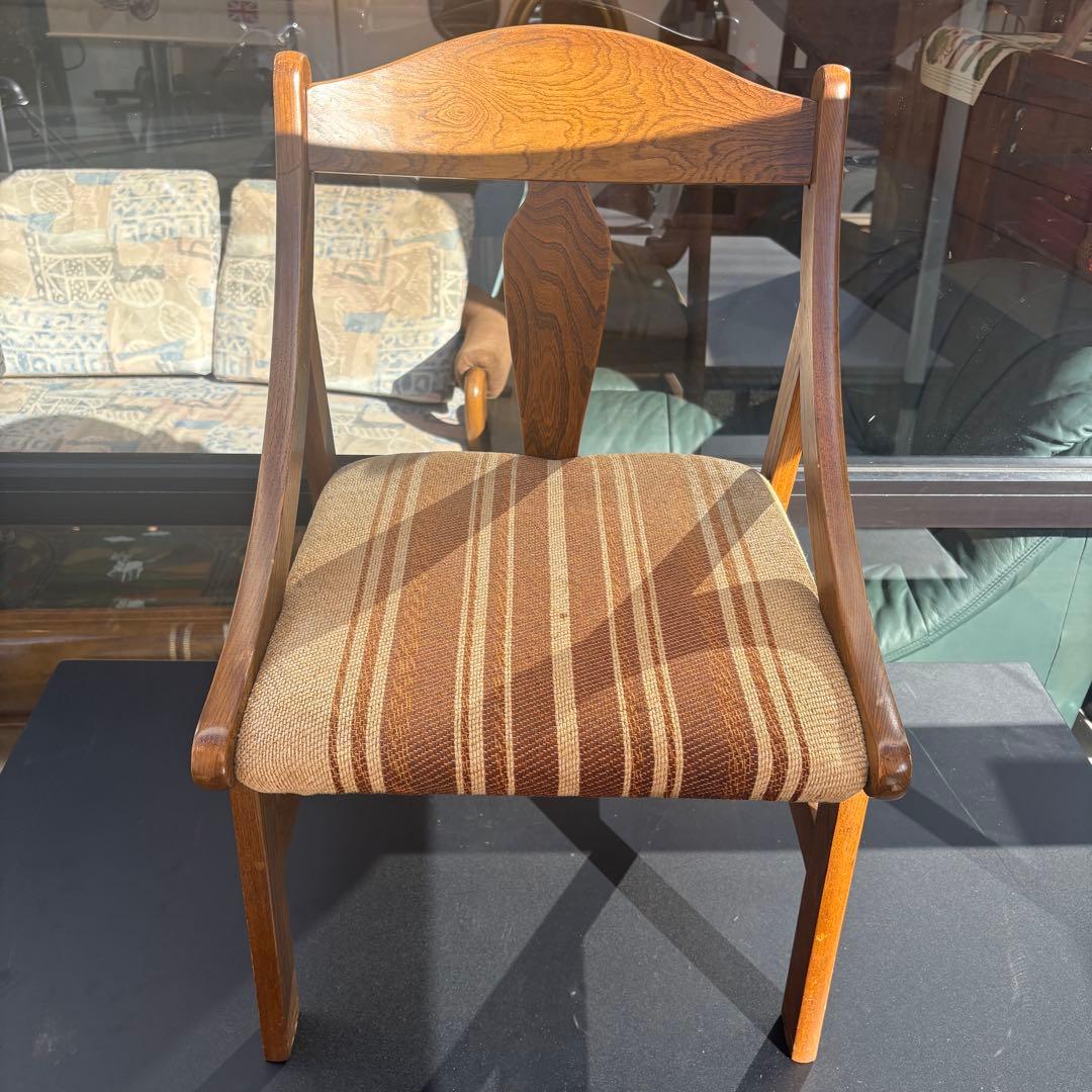 fujimokko ダイニングチェア　ロビーチェア　ミッドセンチュリー　2/2