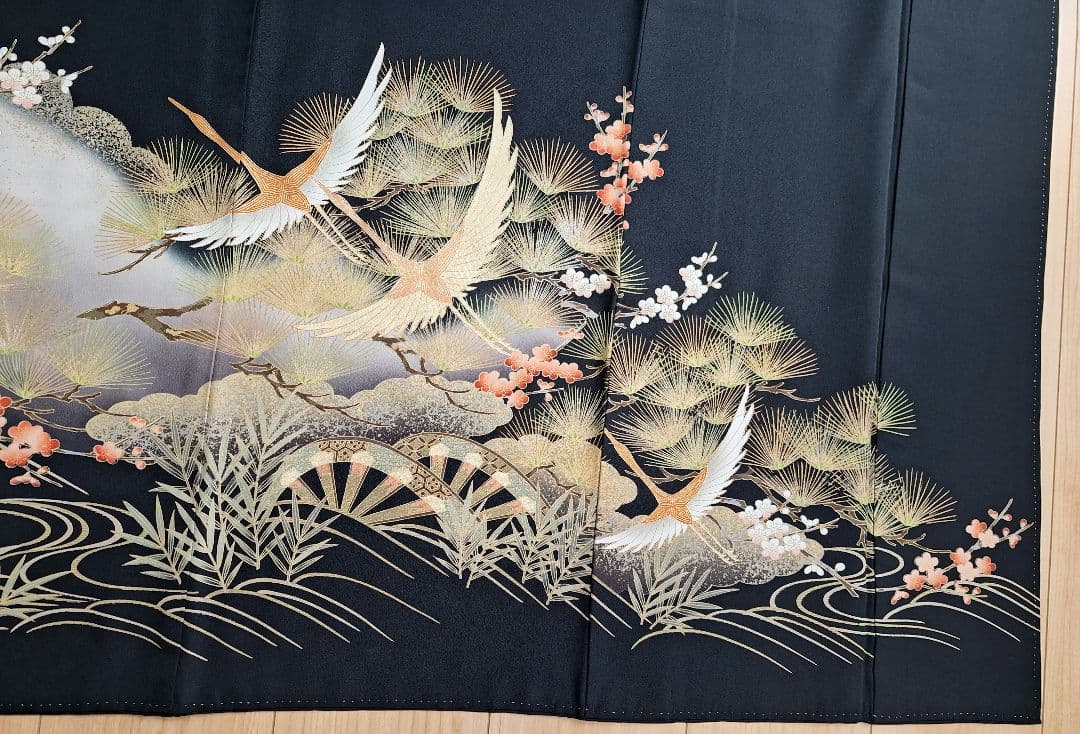 着物リメイクワンピース3661