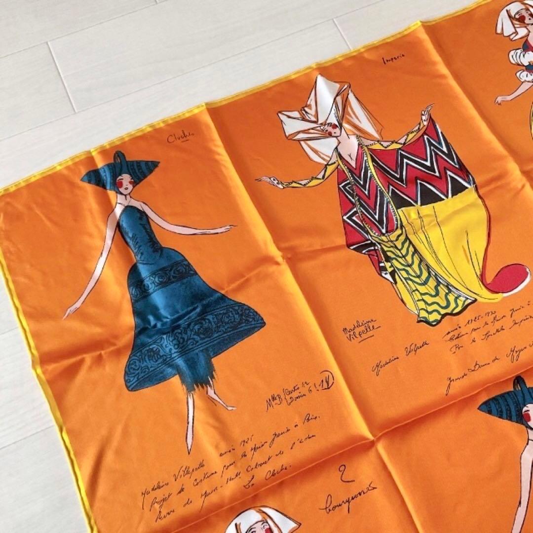 【タグ付き未使用】シルクスカーフ88manipuriマニプリ絹100％