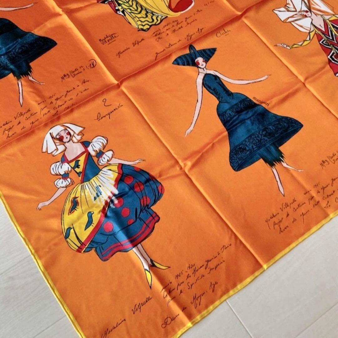 【タグ付き未使用】シルクスカーフ88manipuriマニプリ絹100％