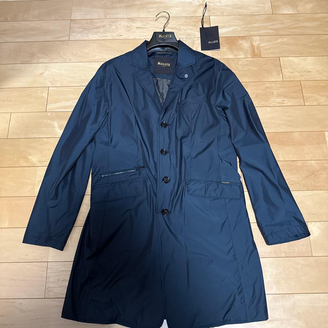 r*u様 Moorer ネイビー チェスターコート　サイズ50 ネイビー