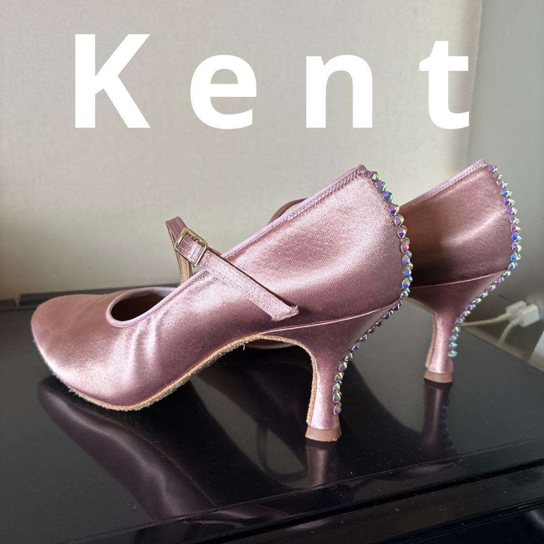 K e n tピンク サテン 社交ダンスシューズ　２３R