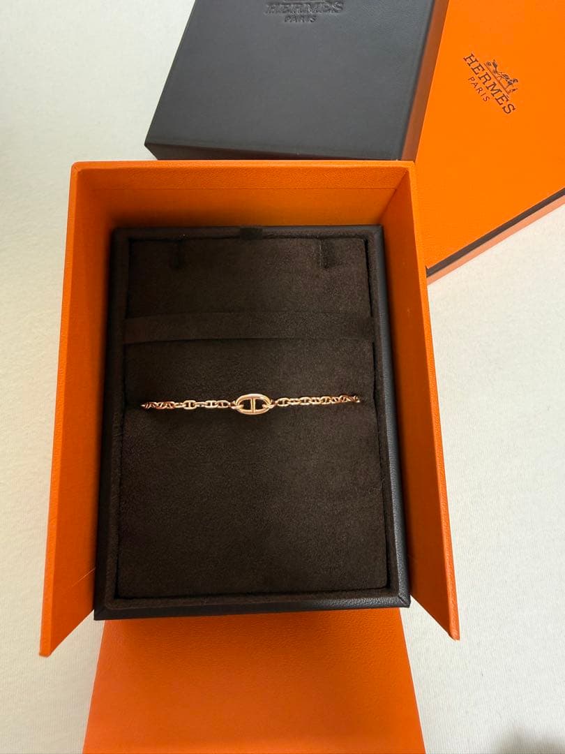 HERMES シェーヌダンクル ファランドール ブレスレット PG SH