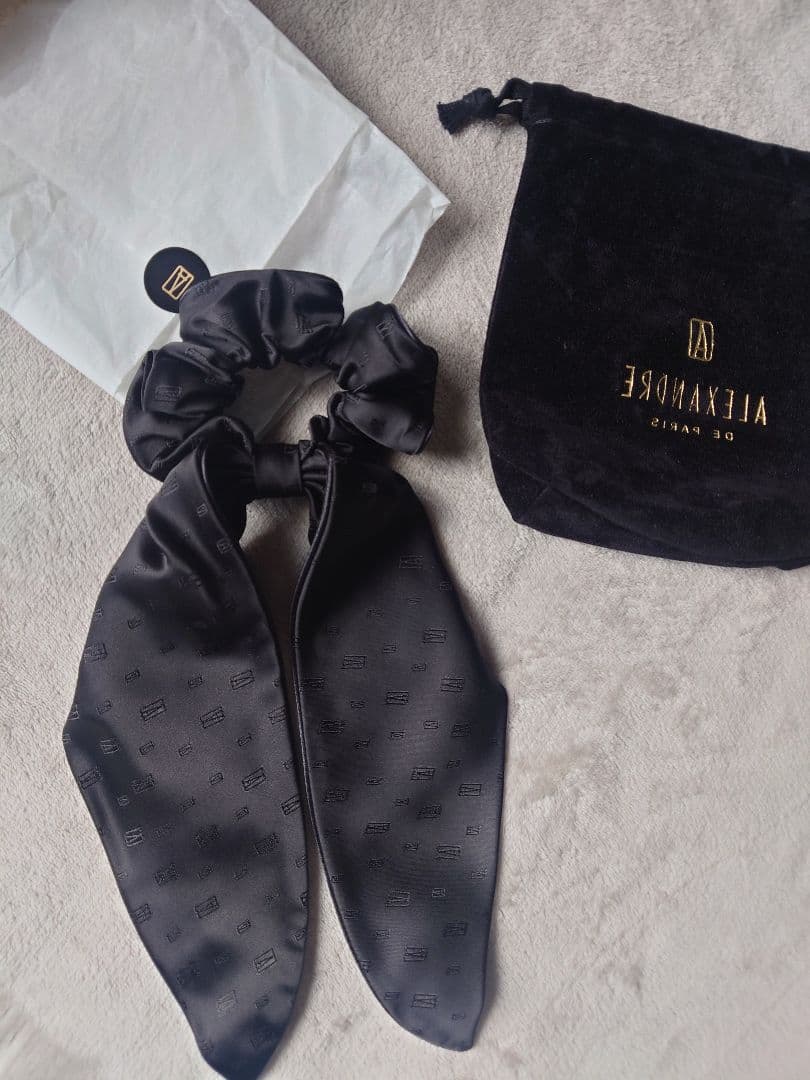 『専用』新品アレクサンドルドゥパリALEXANDRE ブラック シュシュ