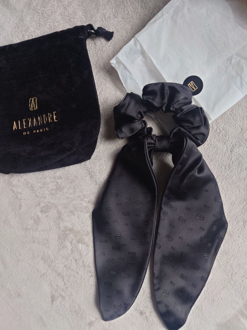 『専用』新品アレクサンドルドゥパリALEXANDRE ブラック シュシュ