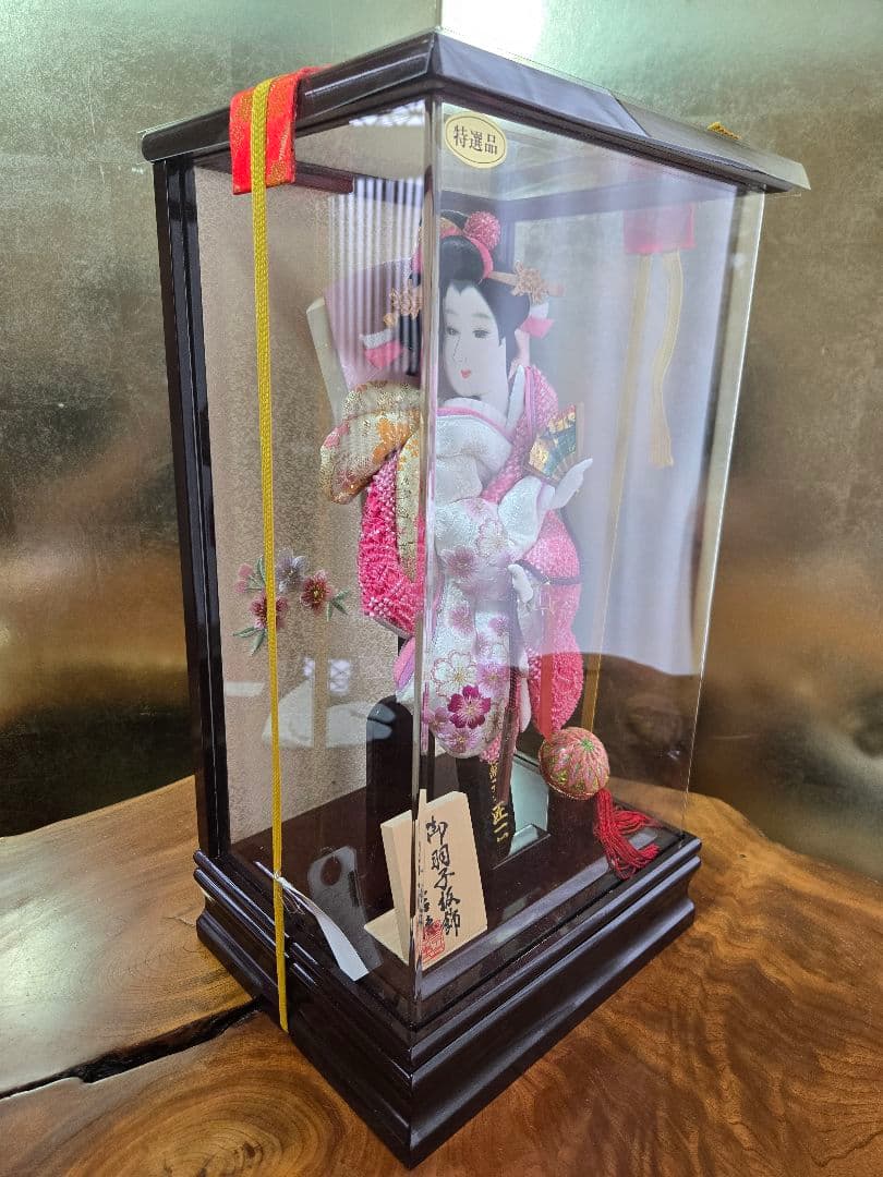 【一点限り】正月飾り　羽子板　ケース飾り　※閉店セール　H41