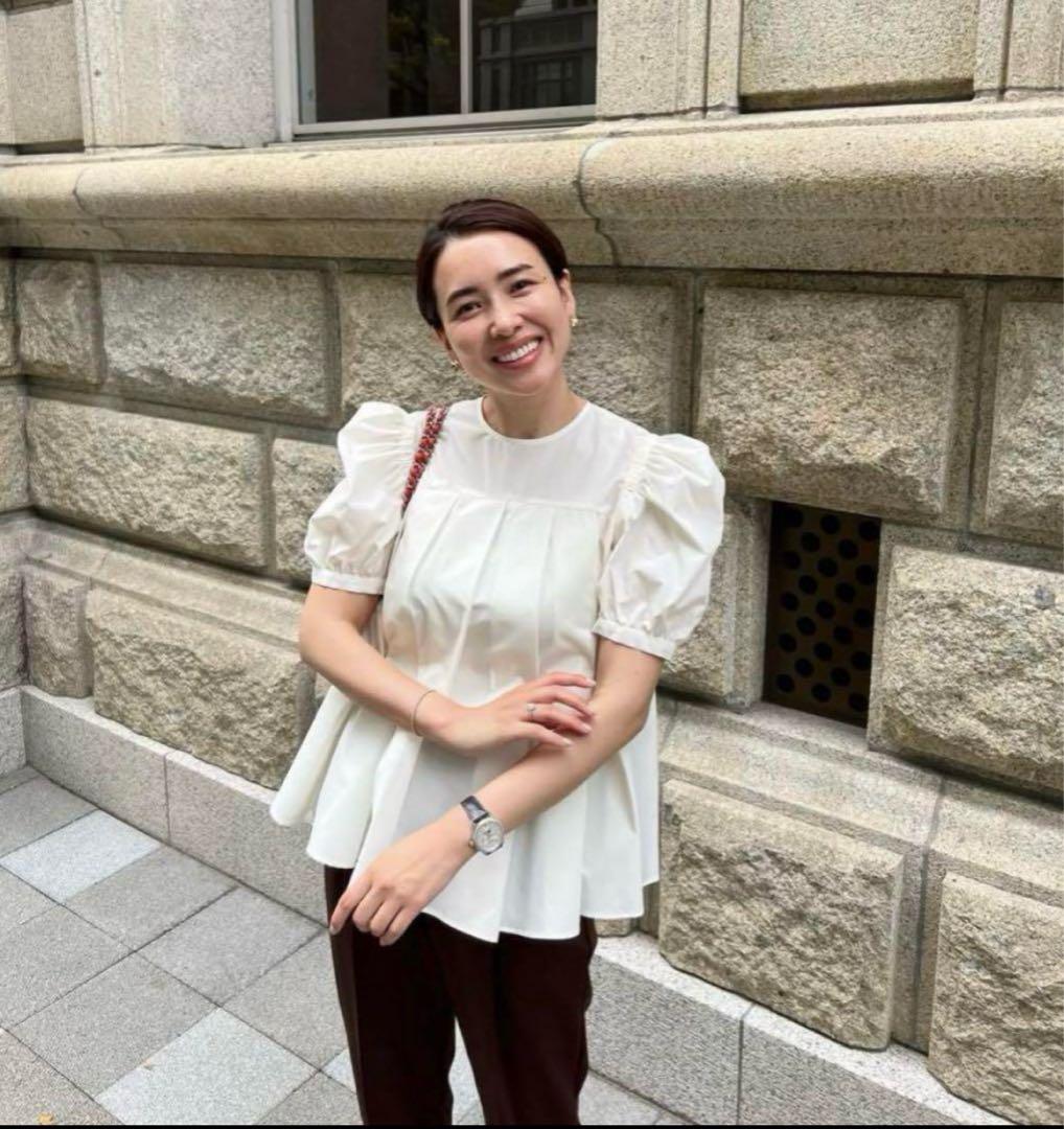 ★【美品】OHGA フェアリーブラウス　ホワイト