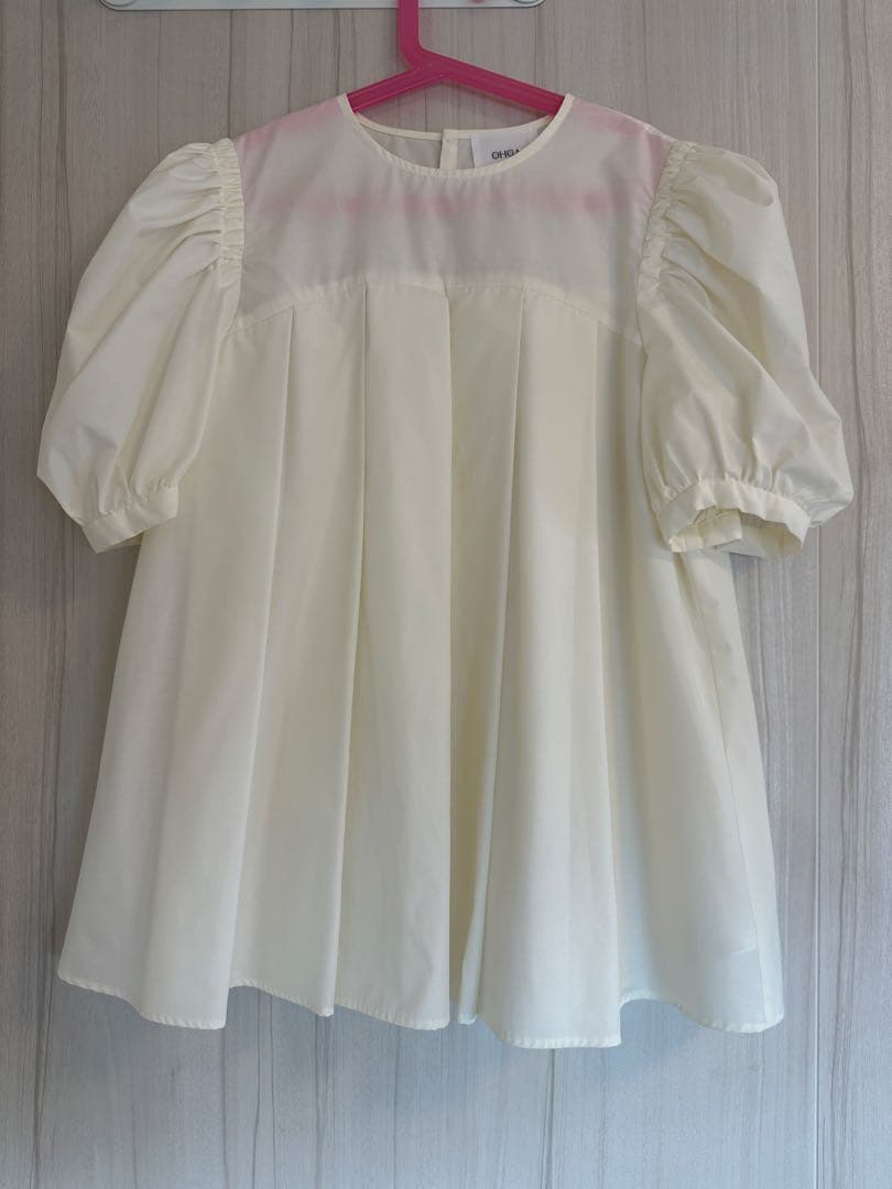 ★【美品】OHGA フェアリーブラウス　ホワイト