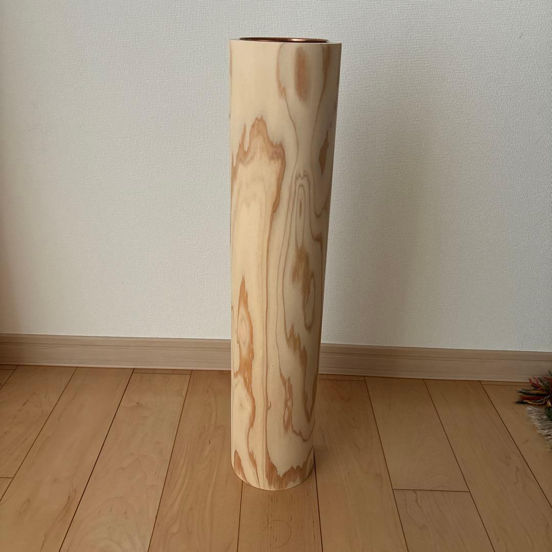 【超希少・レア商品】未生流 白木製 寸胴花器 5本セット