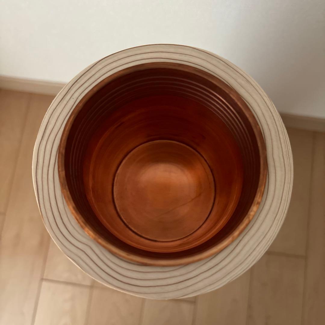 【超希少・レア商品】未生流 白木製 寸胴花器 5本セット