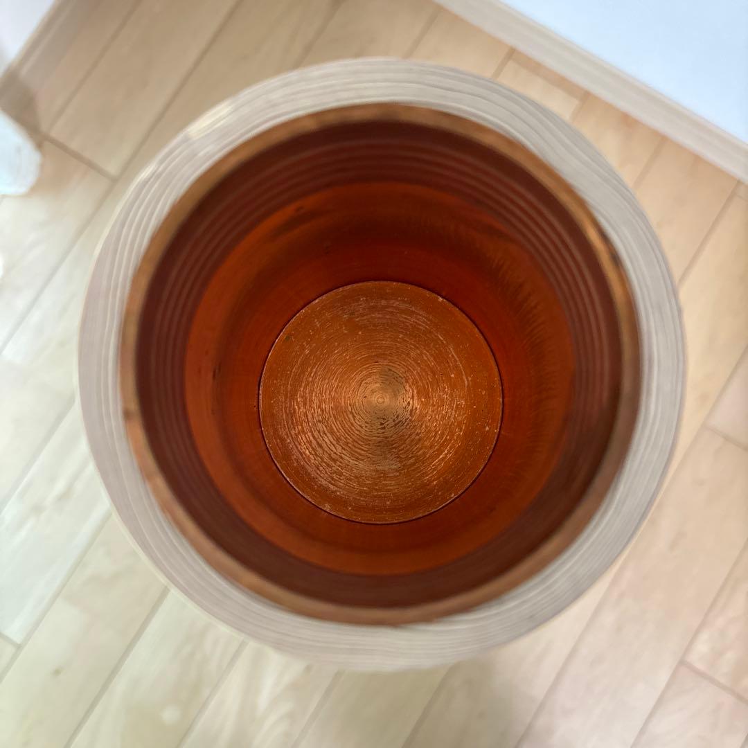 【超希少・レア商品】未生流 白木製 寸胴花器 5本セット