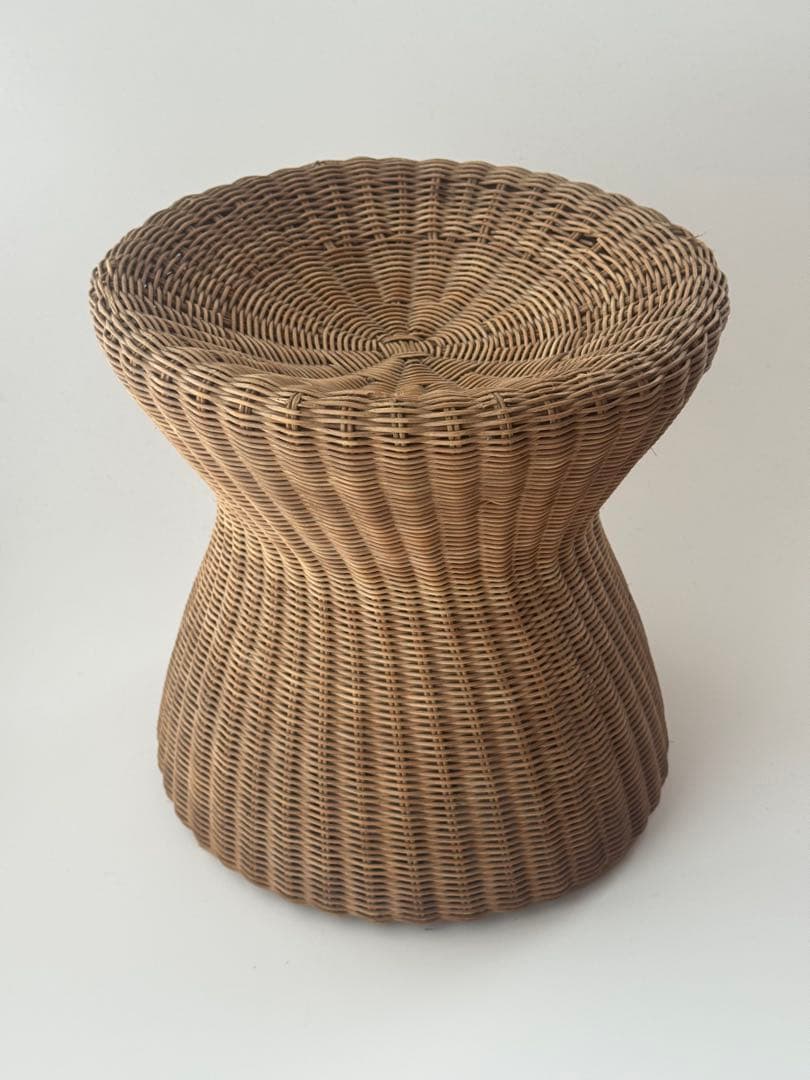 ヴィンテージ 民藝 ミッドセンチュリー スツール 籐編み ラタン椅子 インテリア