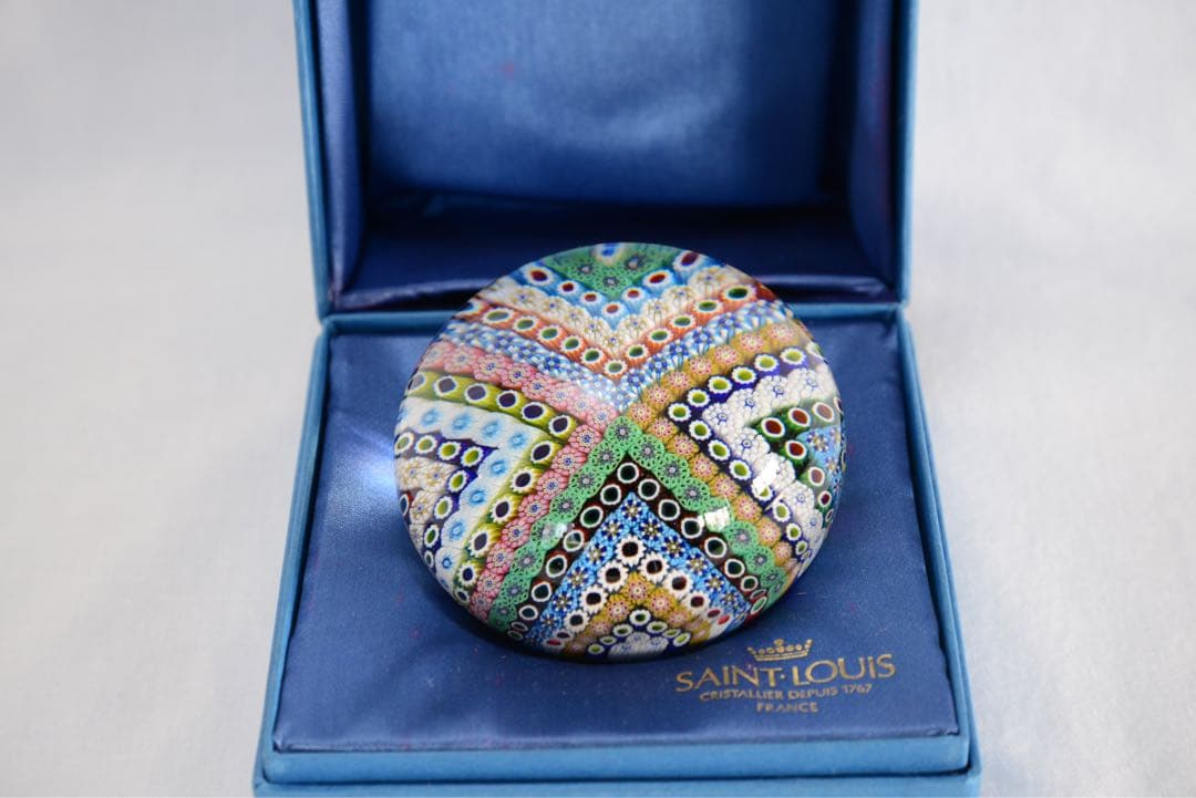 SAINT LOUIS ガラスペーパーウェイト多色