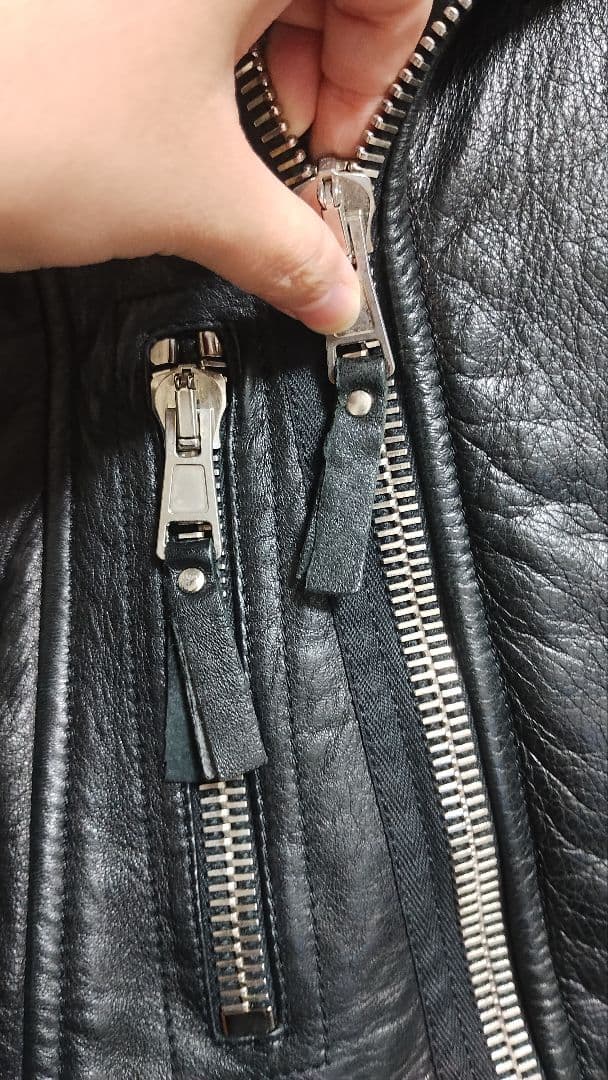 BALENCIAGA ラム ダブルライダースジャケット