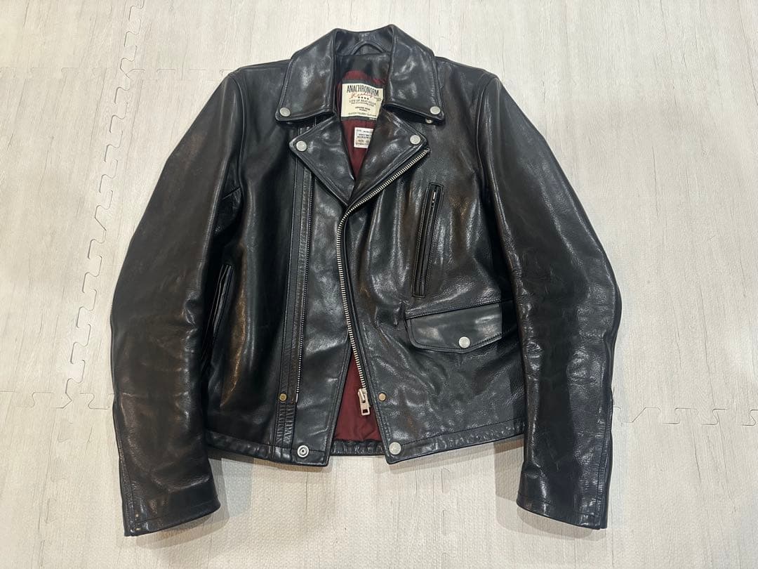 ANACHRONORM ホースレザーライダースジャケット　アナクロノーム