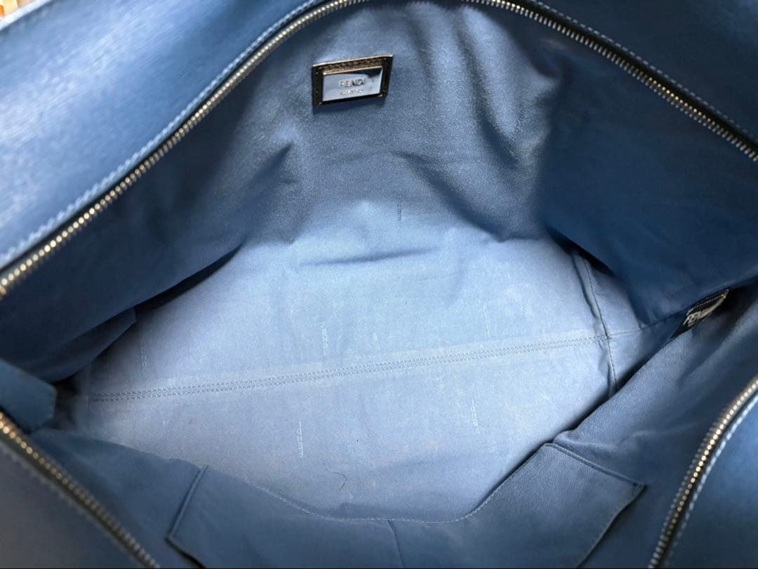 美品❗️FENDI ロールバッグ　バグズアイ トートバッグ ブラック