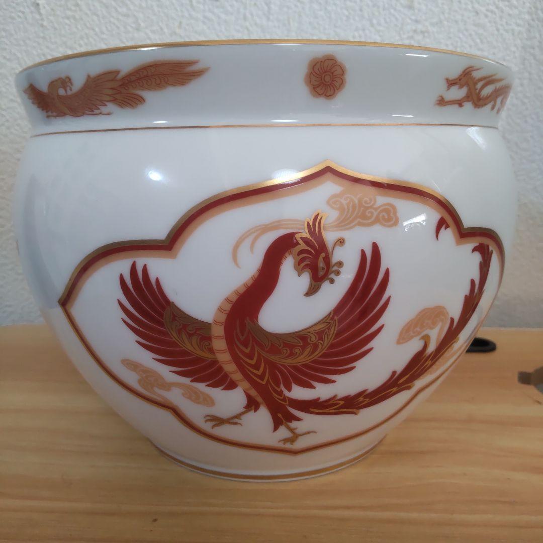 Used 大倉陶園／四神／朱雀／フランクリン•ポーセリン　花器、鉢、茶道