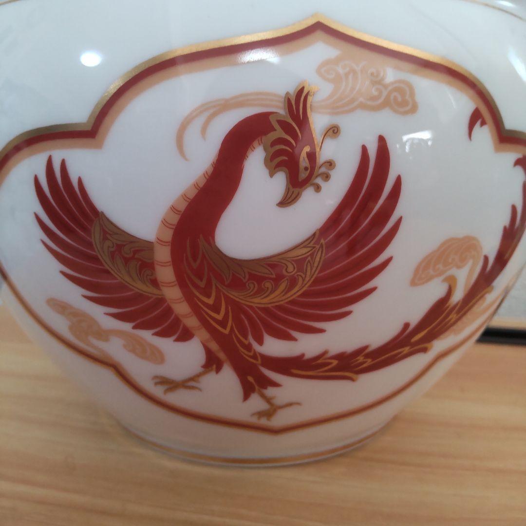 Used 大倉陶園／四神／朱雀／フランクリン•ポーセリン　花器、鉢、茶道