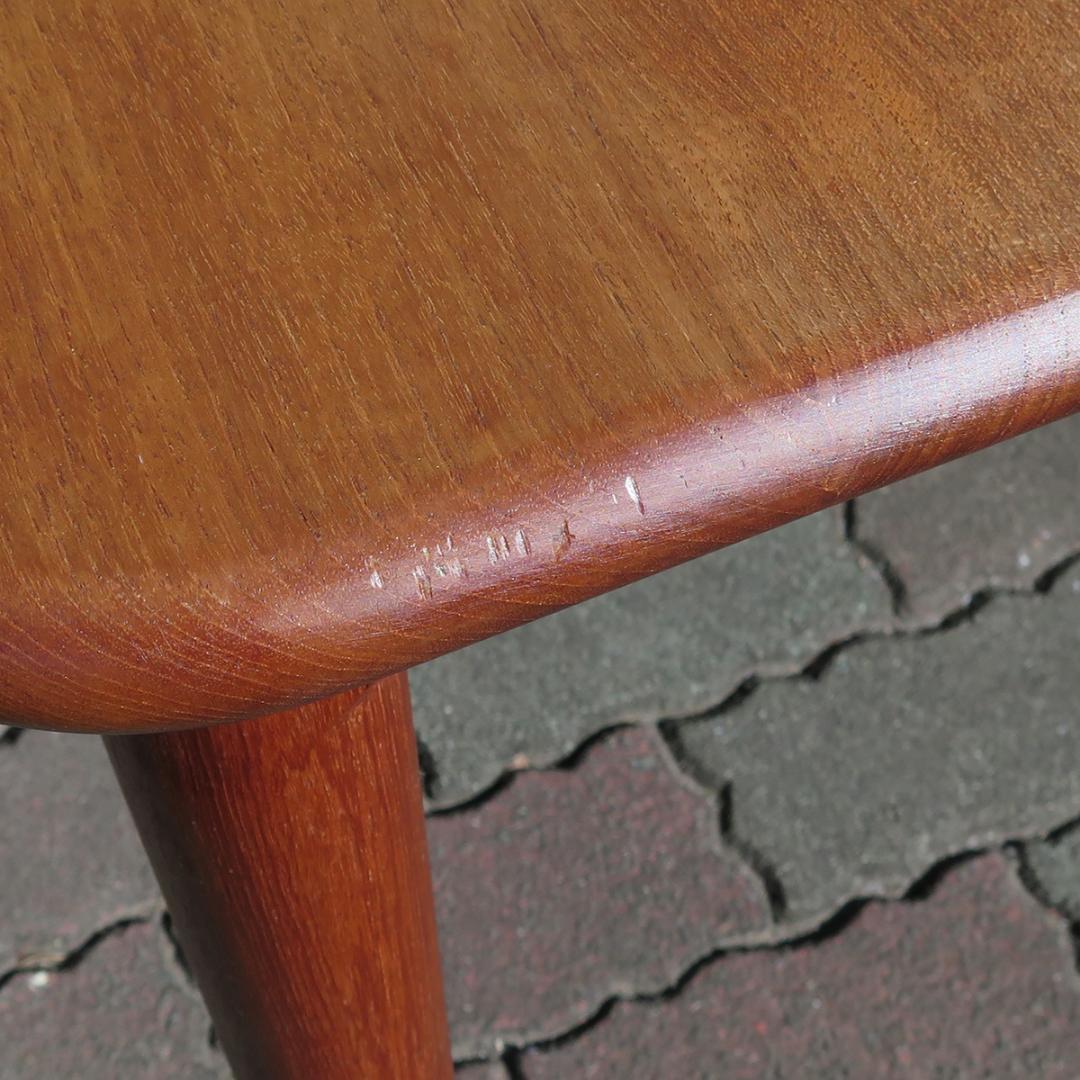 y*1様 北欧 ヴィンテージ チーク無垢天板 エクステンション拡張 ダイニングテ