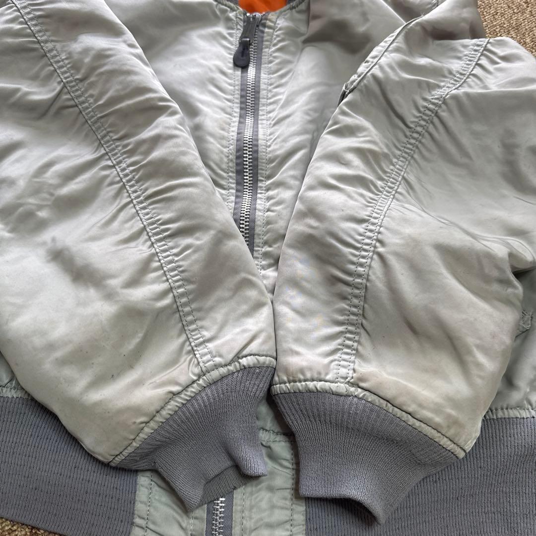 USA製 ALPHA MA-1フライトジャケット 短丈　ボンバー　中綿