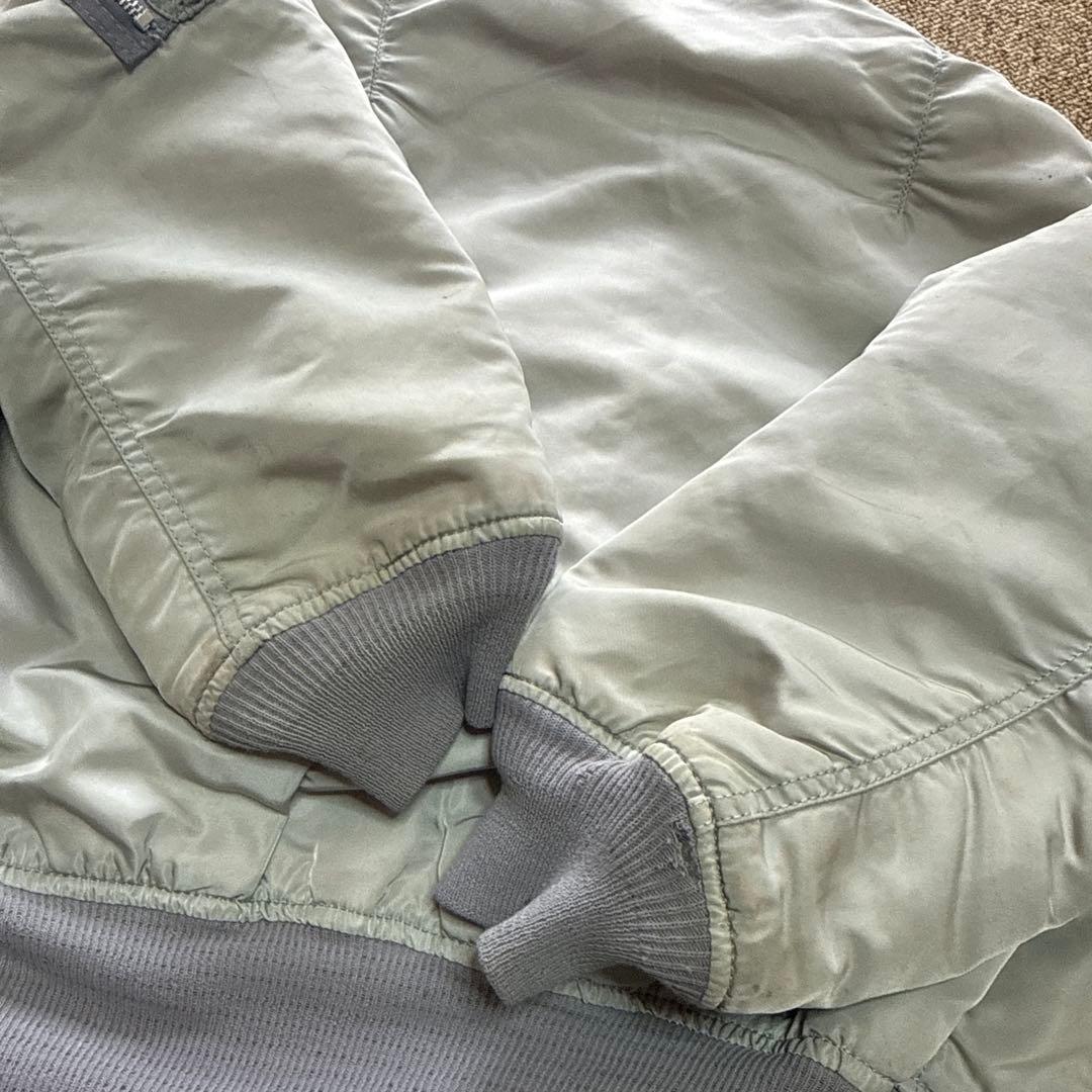 USA製 ALPHA MA-1フライトジャケット 短丈　ボンバー　中綿