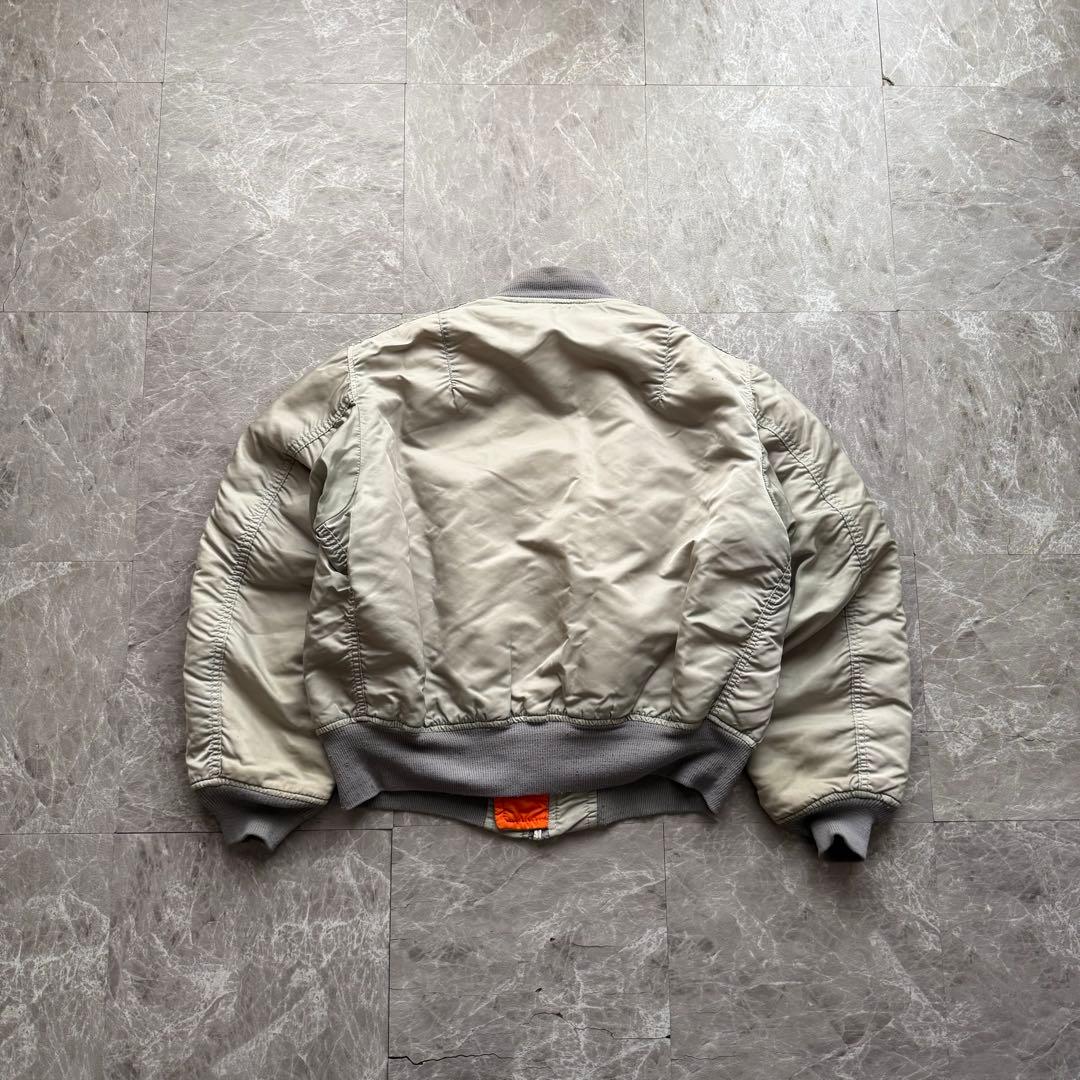 USA製 ALPHA MA-1フライトジャケット 短丈　ボンバー　中綿