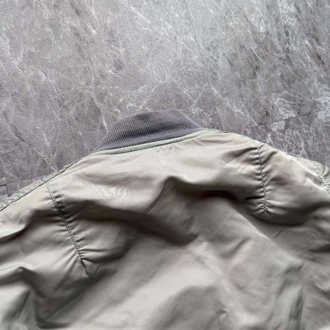 USA製 ALPHA MA-1フライトジャケット 短丈　ボンバー　中綿