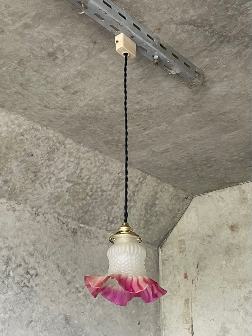 gー8.フランスアンティーク 吊り下げ ライト ソケット ランプ 店舗 什器