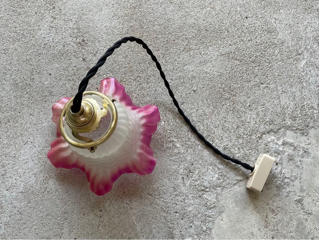 gー8.フランスアンティーク 吊り下げ ライト ソケット ランプ 店舗 什器