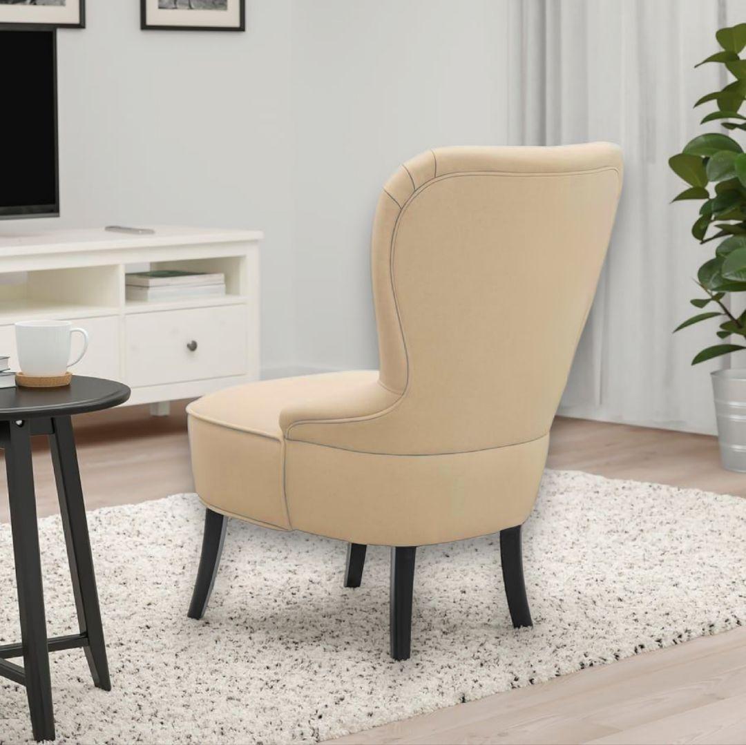 【美品】IKEA REMSTA 1人用　ソファ ベージュ ひとりカフェ　椅子