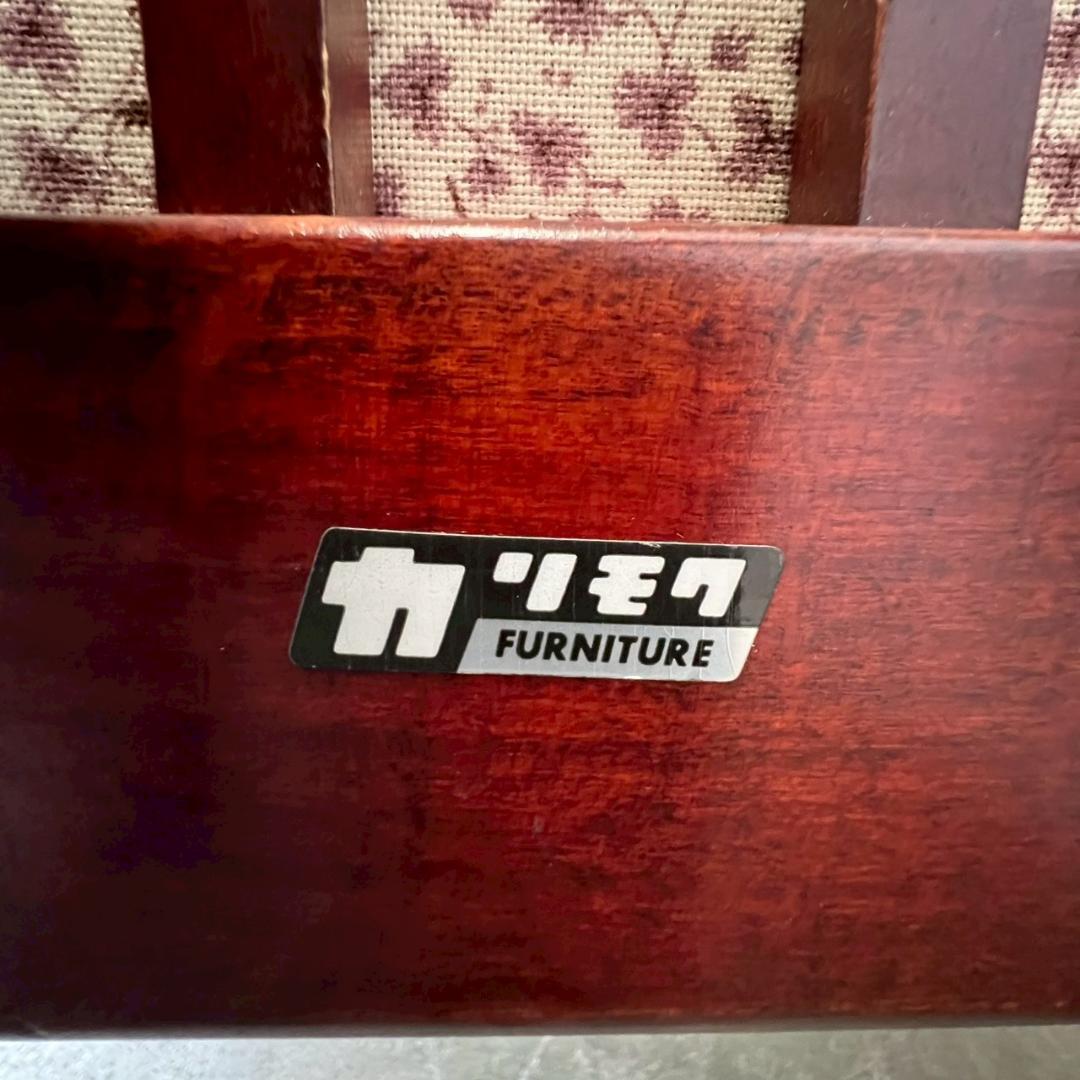 カリモク 1人掛けソファ ダイニングチェア ヴィンテージ家具 ① Y1954