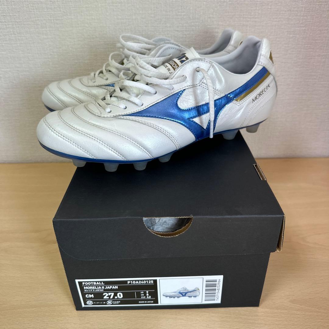 ジ*ジ様 モレリア2 Japan 27.0cm ミズノ　ムゲンパック　ホワイト