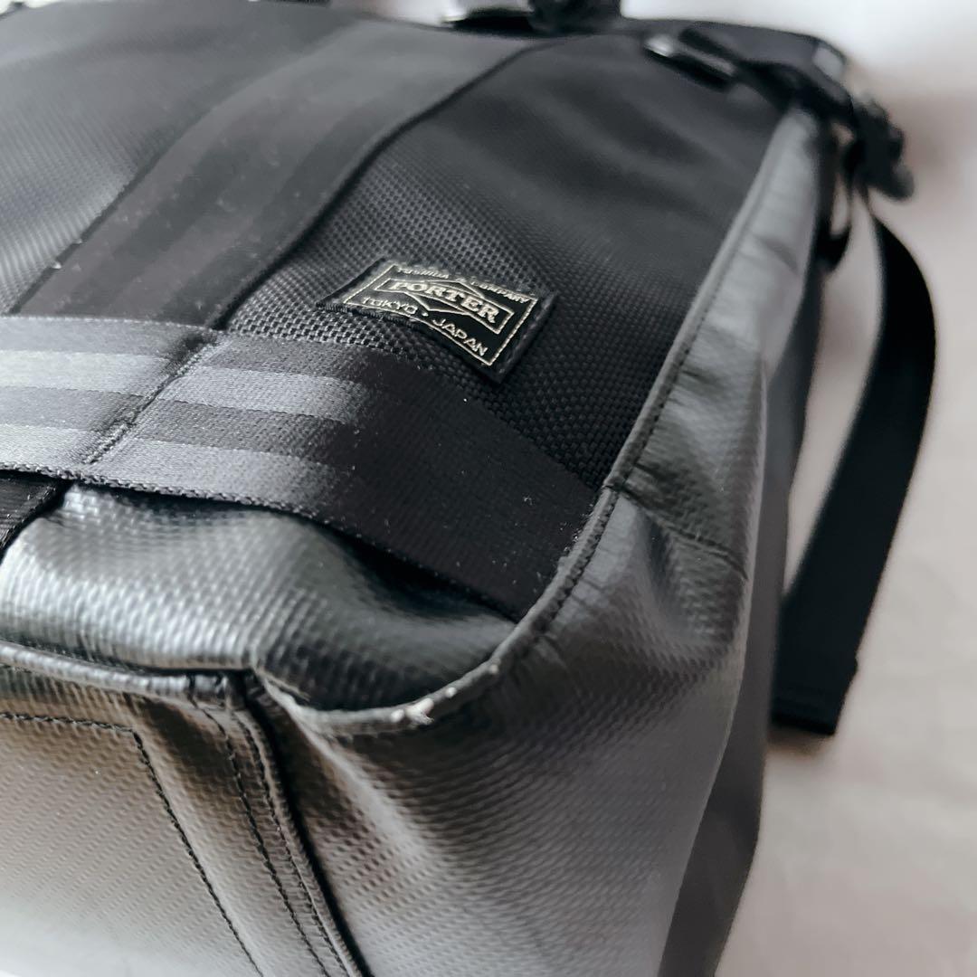 美品✨PORTER ポーター HEAT ヒート トートバッグ ブラック　ライト無