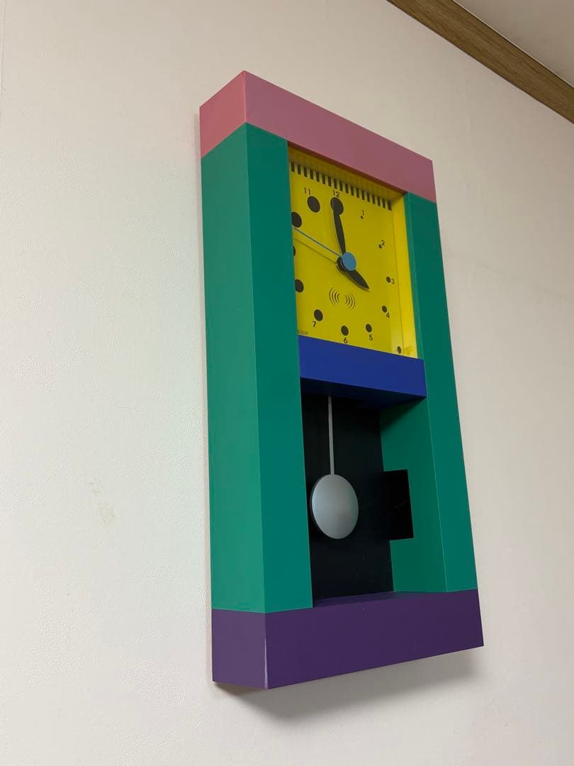 mar　カラフル振り子時計 モダンデザイン