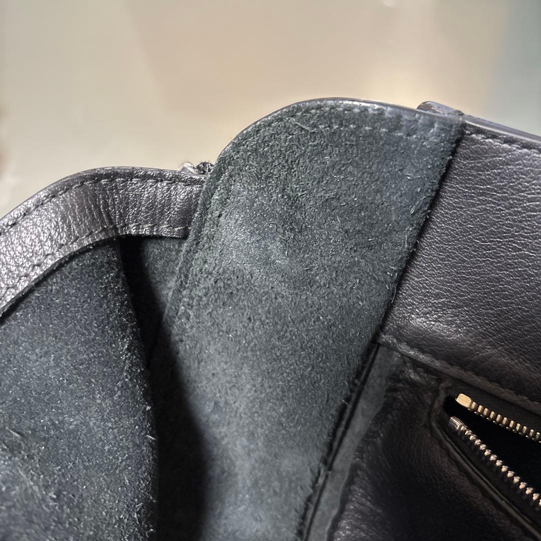 バレンシアガ　ペーパーバッグ　ブラック　ミディアム