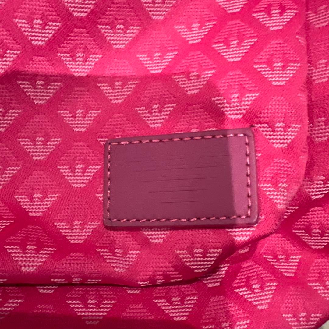 Keito　アルマーニ　ジュニア バックパック　ピンクロゴ