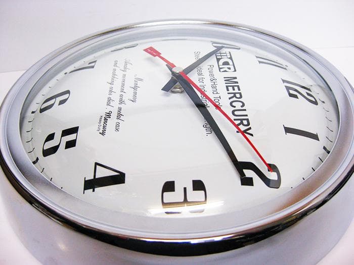 マーキュリー ウォールクロック モンゴメリ (52366) ホワイト 壁掛け時計