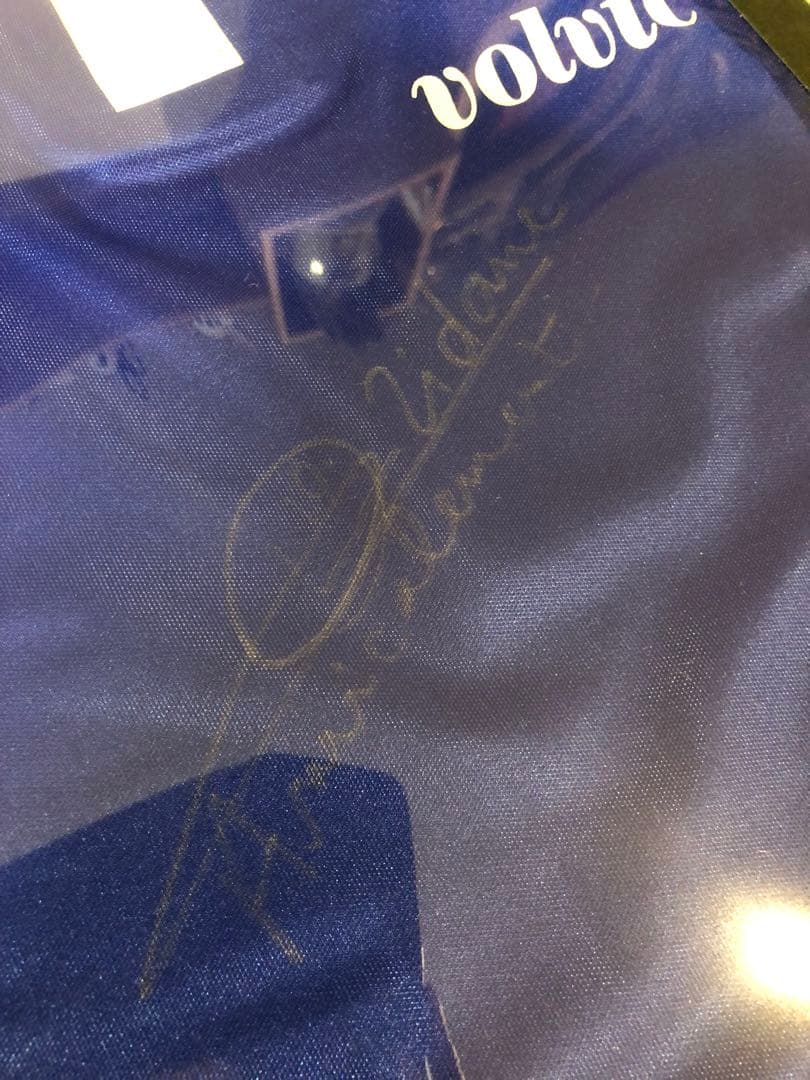 ジダン　サイン入り（フルシグネチャー）ユニフォーム