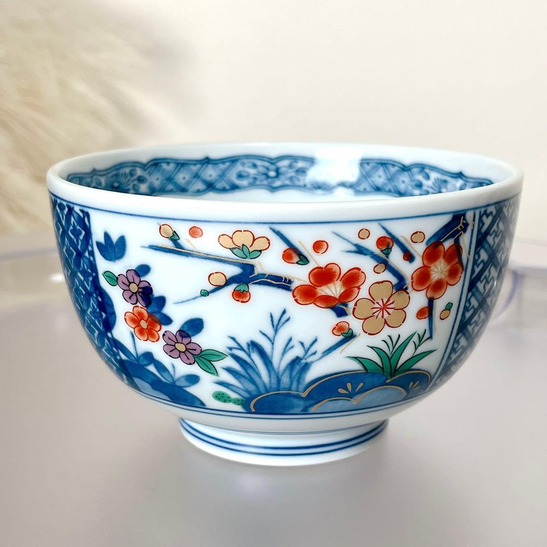 有田焼 吾山窯 絵変わり どんぶり5客セット 丼 赤絵 色絵 古伊万里✖️2